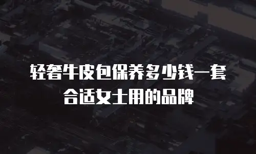 轻奢牛皮包保养多少钱一套合适女士用的品牌