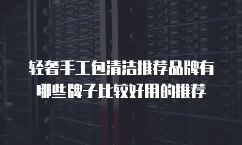 轻奢手工包清洁推荐品牌有哪些牌子比较好用的推荐