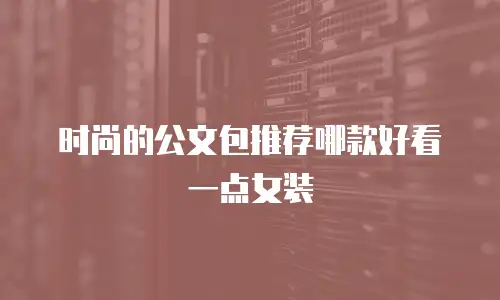 时尚的公文包推荐哪款好看一点女装