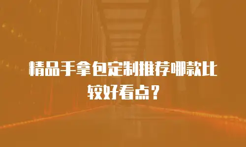精品手拿包定制推荐哪款比较好看点？