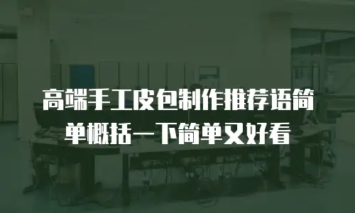高端手工皮包制作推荐语简单概括一下简单又好看