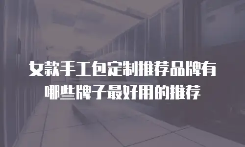 女款手工包定制推荐品牌有哪些牌子最好用的推荐