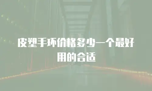 皮塑手环价格多少一个最好用的合适
