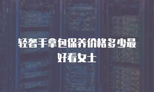 轻奢手拿包保养价格多少最好看女士