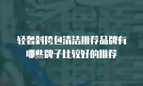 轻奢斜挎包清洁推荐品牌有哪些牌子比较好的推荐