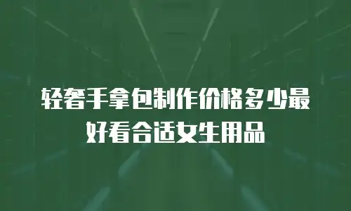 轻奢手拿包制作价格多少最好看合适女生用品