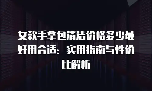 女款手拿包清洁价格多少最好用合适：实用指南与性价比解析