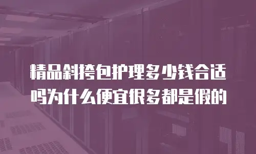精品斜挎包护理多少钱合适吗为什么便宜很多都是假的