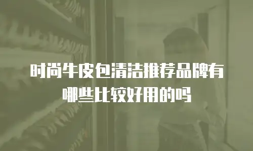 时尚牛皮包清洁推荐品牌有哪些比较好用的吗