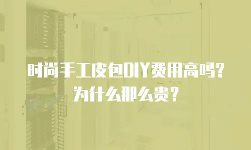 时尚手工皮包DIY费用高吗？为什么那么贵？