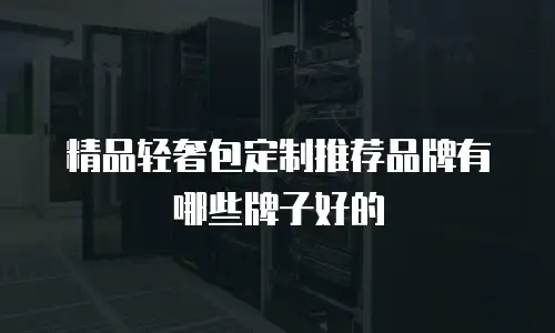 精品轻奢包定制推荐品牌有哪些牌子好的