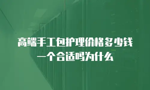 高端手工包护理价格多少钱一个合适吗为什么