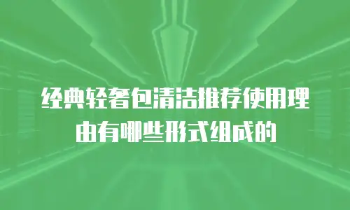 经典轻奢包清洁推荐使用理由有哪些形式组成的