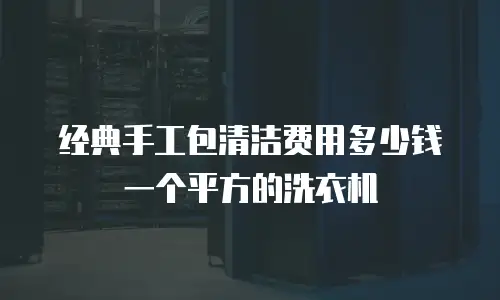 经典手工包清洁费用多少钱一个平方的洗衣机