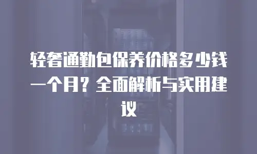 轻奢通勤包保养价格多少钱一个月？全面解析与实用建议