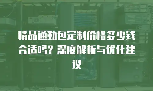 精品通勤包定制价格多少钱合适吗？深度解析与优化建议