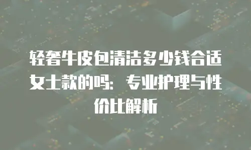 轻奢牛皮包清洁多少钱合适女士款的吗：专业护理与性价比解析