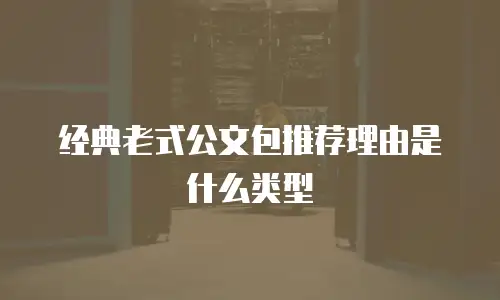 经典老式公文包推荐理由是什么类型
