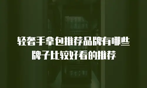 轻奢手拿包推荐品牌有哪些牌子比较好看的推荐