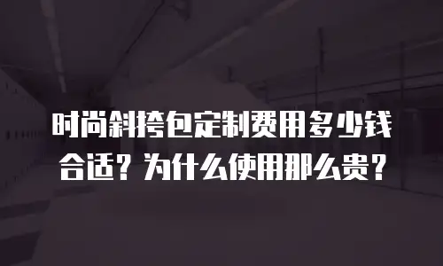 时尚斜挎包定制费用多少钱合适？为什么使用那么贵？