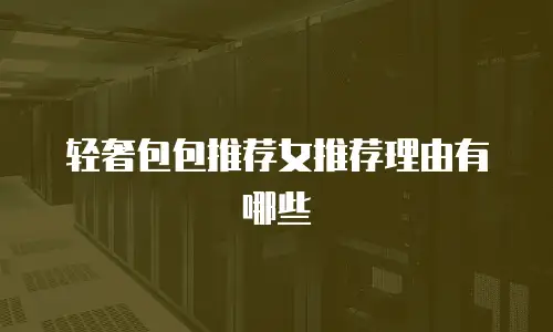 轻奢包包推荐女推荐理由有哪些