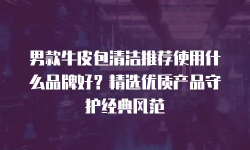 男款牛皮包清洁推荐使用什么品牌好？精选优质产品守护经典风范