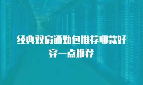 经典双肩通勤包推荐哪款好穿一点推荐