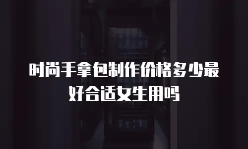 时尚手拿包制作价格多少最好合适女生用吗