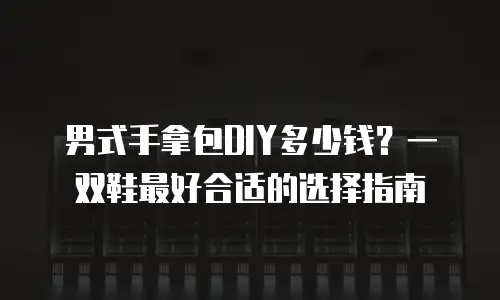 男式手拿包DIY多少钱？一双鞋最好合适的选择指南