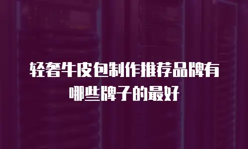 轻奢牛皮包制作推荐品牌有哪些牌子的最好