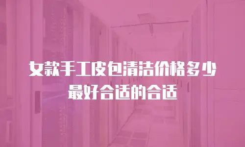 女款手工皮包清洁价格多少最好合适的合适