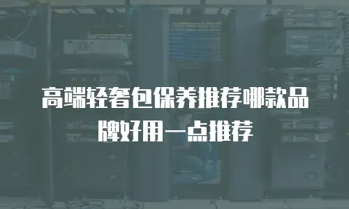 高端轻奢包保养推荐哪款品牌好用一点推荐