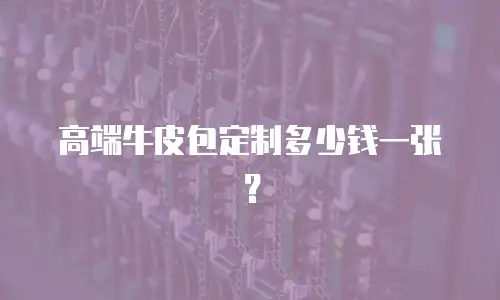 高端牛皮包定制多少钱一张？