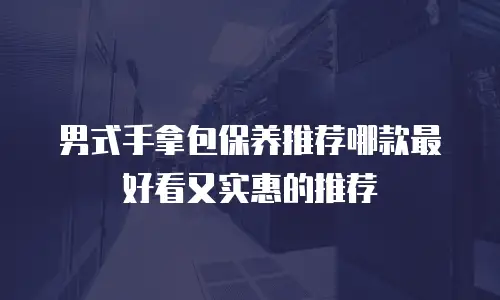 男式手拿包保养推荐哪款最好看又实惠的推荐