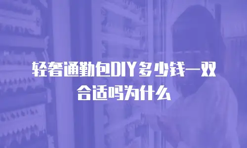 轻奢通勤包DIY多少钱一双合适吗为什么
