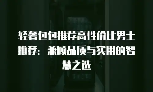轻奢包包推荐高性价比男士推荐：兼顾品质与实用的智慧之选
