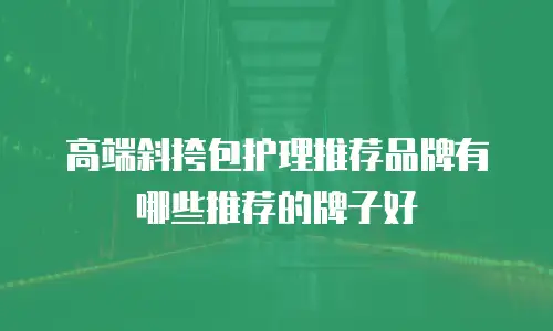 高端斜挎包护理推荐品牌有哪些推荐的牌子好