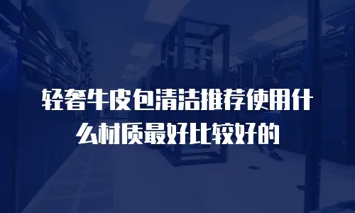 轻奢牛皮包清洁推荐使用什么材质最好比较好的