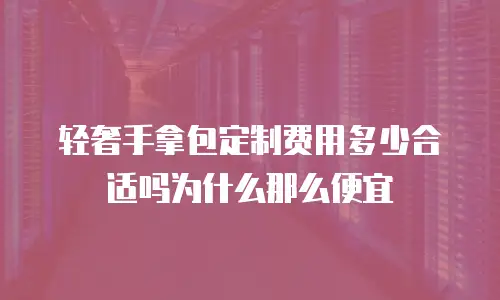轻奢手拿包定制费用多少合适吗为什么那么便宜