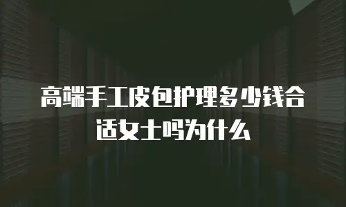 高端手工皮包护理多少钱合适女士吗为什么