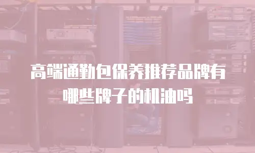 高端通勤包保养推荐品牌有哪些牌子的机油吗