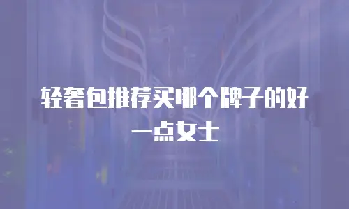 轻奢包推荐买哪个牌子的好一点女士