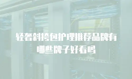 轻奢斜挎包护理推荐品牌有哪些牌子好看吗