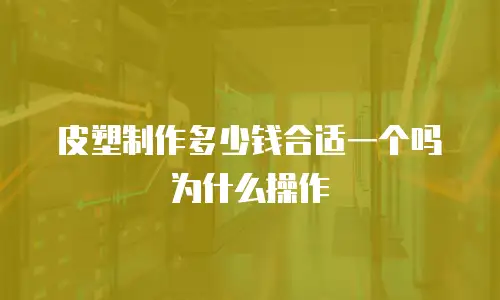 皮塑制作多少钱合适一个吗为什么操作