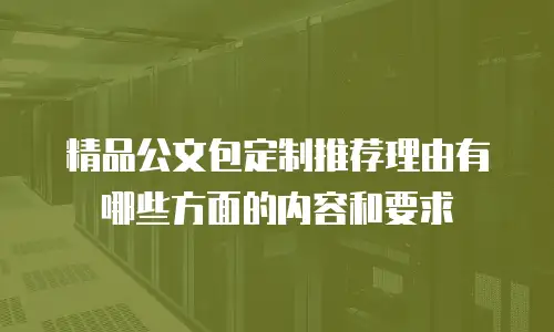 精品公文包定制推荐理由有哪些方面的内容和要求