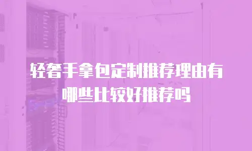 轻奢手拿包定制推荐理由有哪些比较好推荐吗