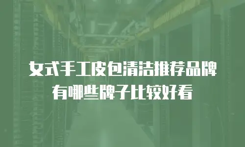 女式手工皮包清洁推荐品牌有哪些牌子比较好看