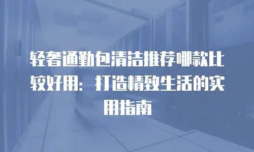 轻奢通勤包清洁推荐哪款比较好用：打造精致生活的实用指南