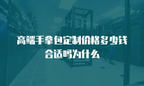 高端手拿包定制价格多少钱合适吗为什么