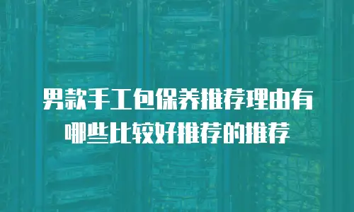男款手工包保养推荐理由有哪些比较好推荐的推荐